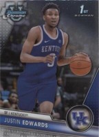 2023-24 Bowman University Chrome - Justin Edwards #46