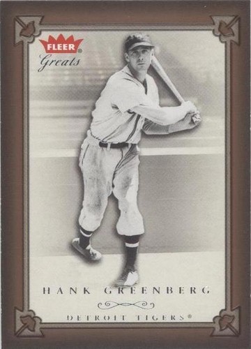 2004 Fleer Greats of the Game - Hank Greenberg #5