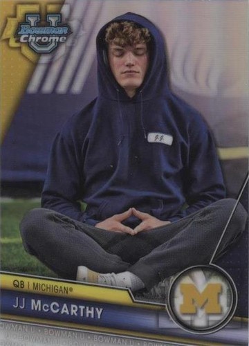 2023 Bowman University Chrome J.J. McCarthy #63