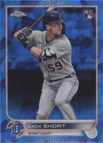 2022 Topps Chrome Sapphire Edition - Zack Short #148