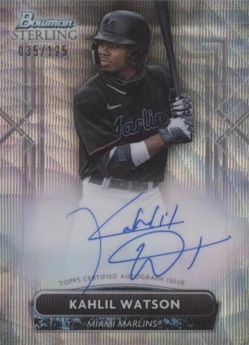 2022 Bowman Sterling - Kahlil Watson #PA-KW