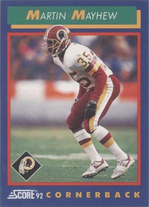 1992 Score Martin Mayhew #8