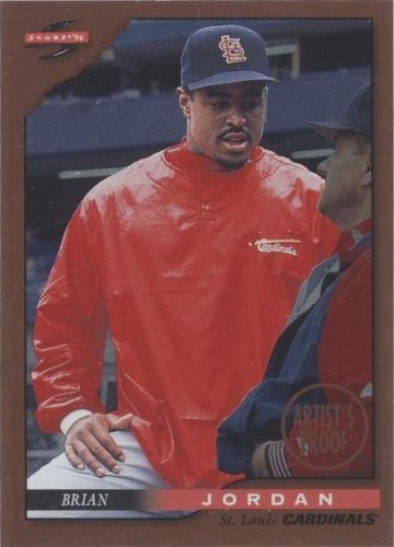 1996 Score - Brian Jordan #21