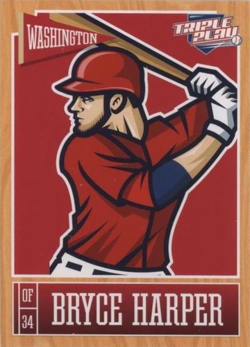 2013 Panini Triple Play - Bryce Harper #89
