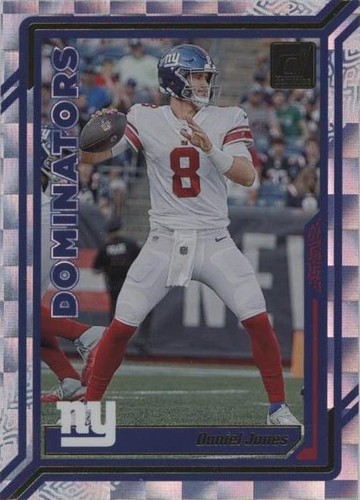 2021 Score Football DANIEL JONES #'d 123/460 Red Dot Sparkle