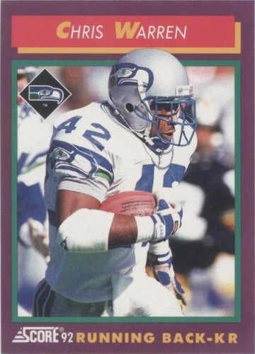 1992 Score Chris Warren #198