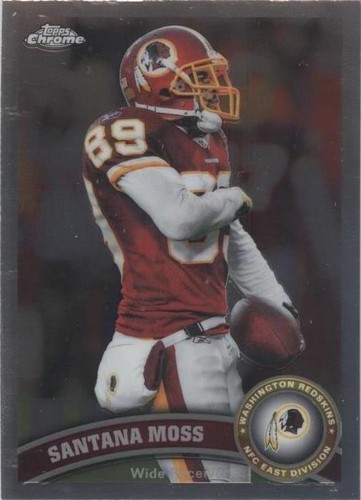 2011 Topps Chrome Santana Moss #17