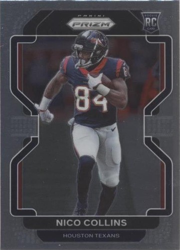 2021 Select Nico Collins Die-Cut Neon Green Prizm PSA 10