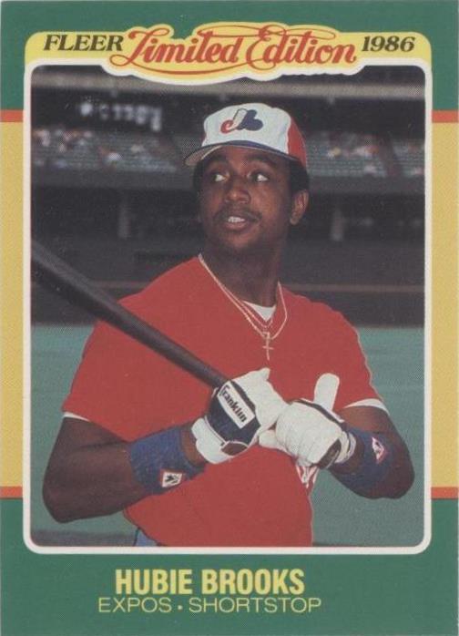 Fleer 1986 edición limitada superestrellas de béisbol - Hubie Brooks #7