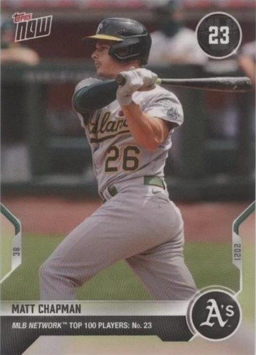 2021 Topps Now MLB Network Top 100 Players - Matt Chapman #T-23