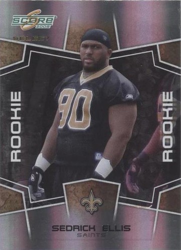 2008 Score Select Sedrick Ellis #337