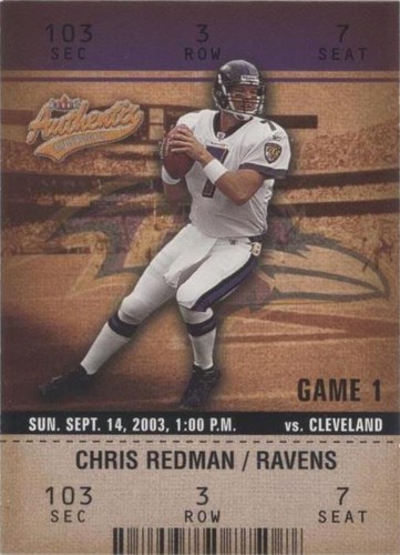2003 Fleer Authentix Chris Redman #55
