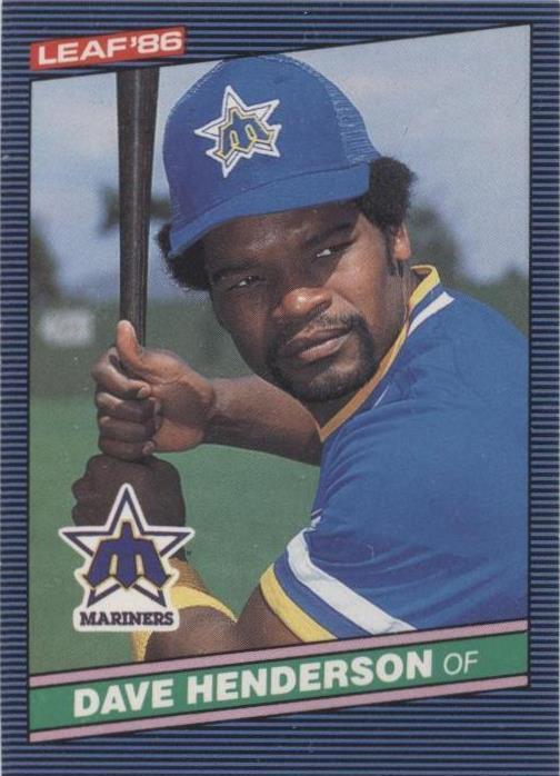 Leaf Canadian 1986 - Dave Henderson #187