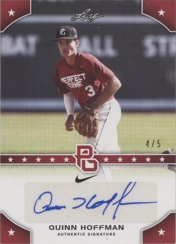 2015 Leaf Perfect Game National Showcase - Quinn Hoffman #PG-QH1