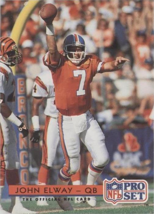 Juego profesional John Elway #155 1992