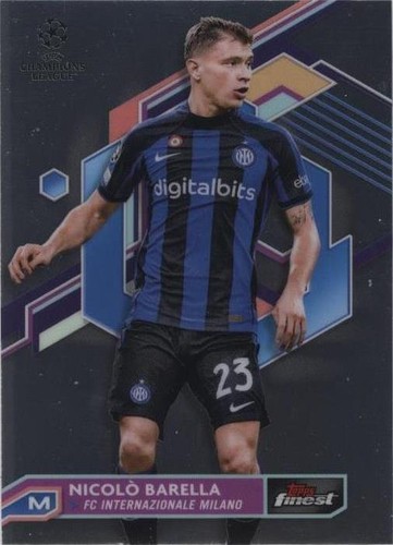 2022-23 Topps Finest UEFA Club Competitions Nicolo Barella #23