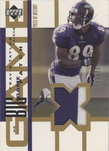 2002 Upper Deck Piece Of History Travis Taylor #BGJ-TT