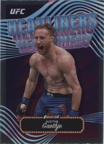 2024 Topps Finest UFC - Justin Gaethje #HDL-11