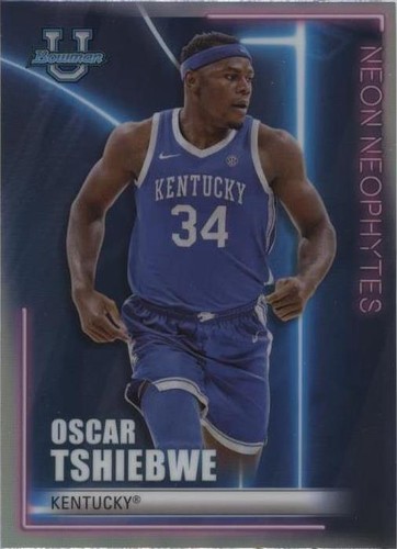 2022-23 Bowman University Best - Oscar Tshiebwe #NN-17