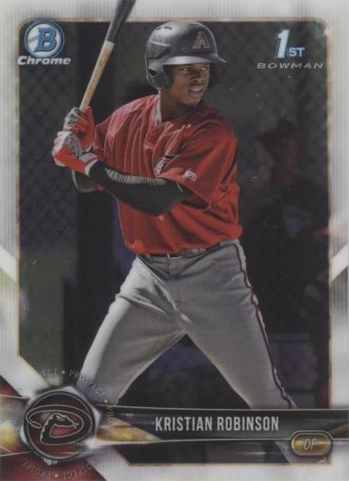 2018 Bowman Chrome - Kristian Robinson #BCP186