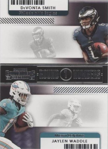2021 Panini Contenders DeVonta Smith Jaylen Waddle #RN-DSM