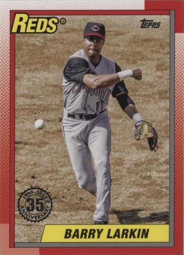 2025 Topps Series 1 Barry Larkin #38 1990 Silver Pack Mojo