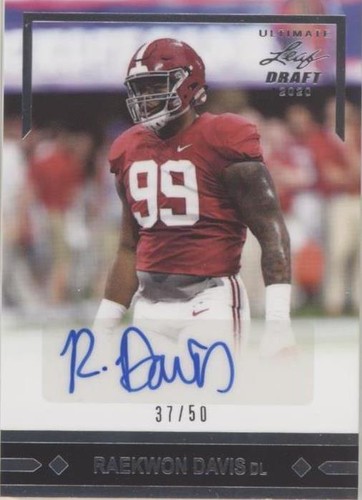 2020 Leaf Ultimate Draft Raekwon Davis #91-RD1
