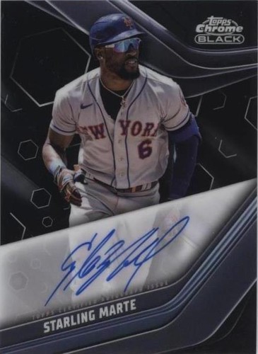 2023 Topps Chrome Black - Starling Marte #CBA-SM