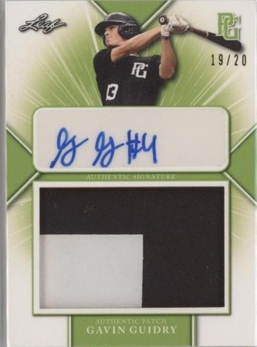 2021 Leaf Perfect Game National Showcase - Gavin Guidry #PA-GG1