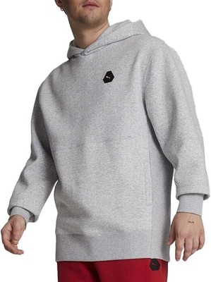 Повседневная верхняя одежда с капюшоном PUMA Mens Rudagon с логотипом Casual - серый
