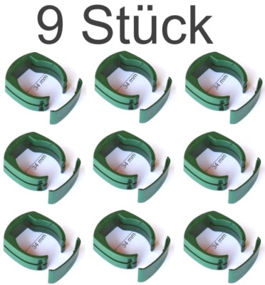 9 x 34 mm Zaun Pfosten Halter Clip Gartenzaun Schweiß-draht Garten-gitter grün