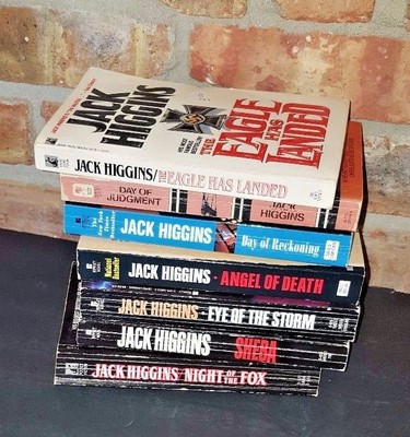 JACK HIGGINS Paperback 7 books FREE SHIPPING set book Bundle SHEBA NIGHT OF FOX