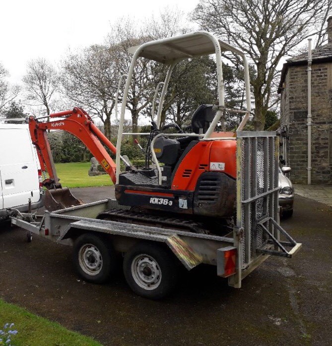Mini Digger with trailer for sale in Rochdale, Manchester Gumtree