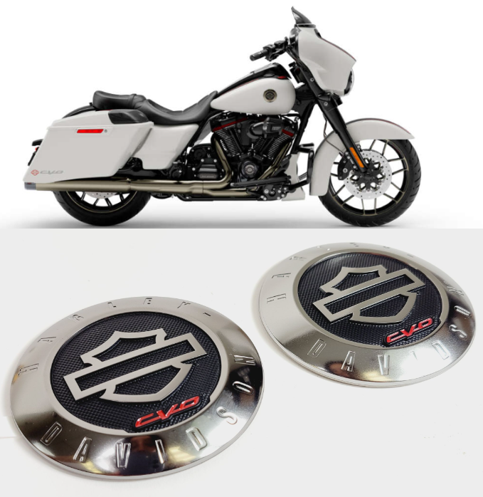 Harley Davidson CVO Smoked Titanium Chrome Gas Tank Emblem