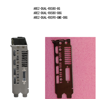 I O IO shield for ASUS AREZ DUAL RX580 O8G Graphics Card Backplate