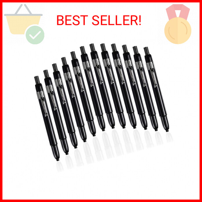 Listo 1620 - Box of 12 - BLACK COLOR - China Markers/Grease 