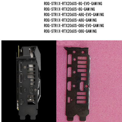 I/O IO shield for ASUS CERBERUS-GTX1050TI-O4G Graphics Card Backplate Panel