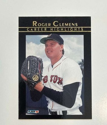 1992 Fleer - Roger Clemens Career Highlights #14 Roger Clemens Excellent