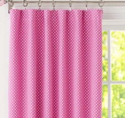 Home Garden Pottery Barn Gingham Sheer Voilage Blue 44x63