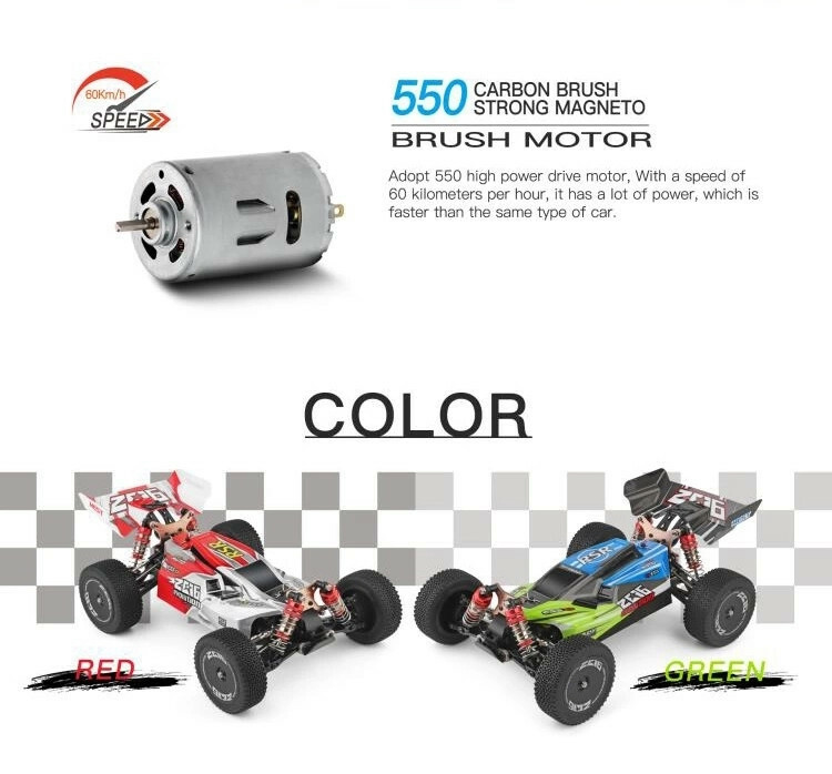 Wltoys XKS 144001 2.4G 114 RC Auto 4WD 60kmh High Speed Buggy Off-Road Car RTR