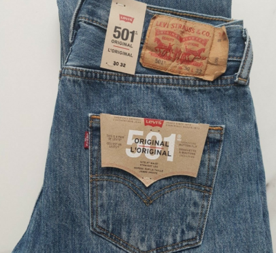 Authentic Original Genuine Levi s 501 Jeans Medium Stonewash Men s