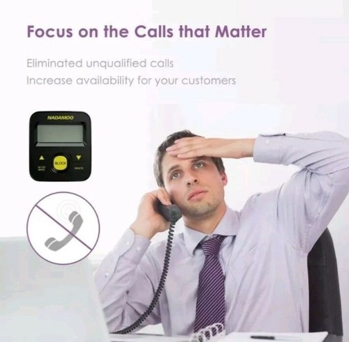 NADAMOO Call Blocker, One Click Block Unwanted Nuisance Call On Landline Phon...