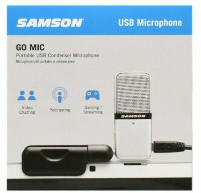 Samson GOMICWM Go Mic Portable USB Condenser Microphone+Mounting Clip+Carry Case