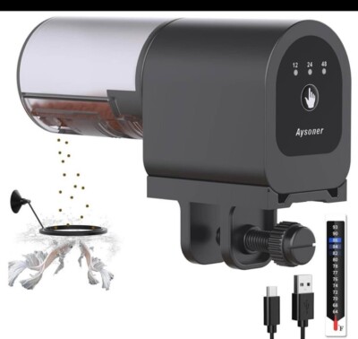 Automatic Fish Feeder for Aquarium: Fish Food Vacation Feeders - Small Auto D...