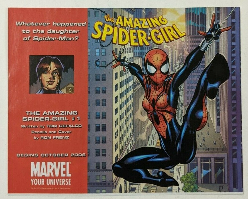 Amazing Spider-Girl #1 Print Ad Comic Poster Art PROMO