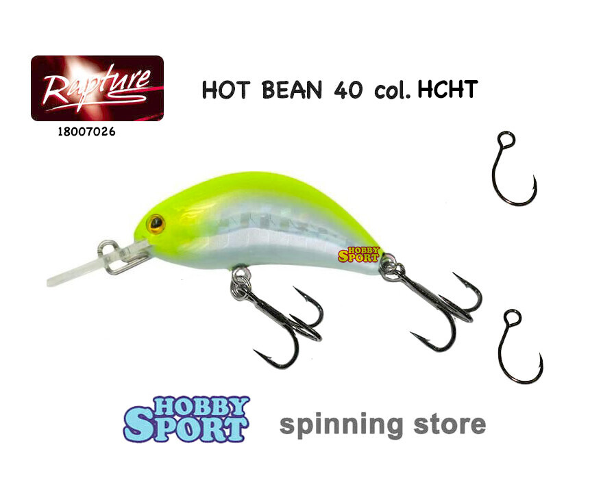 HOT BEAN 40 COL HCHT  3,5  GR RAPTURE 4 CM  SPINNING  TROUT AREA LAGHETTO