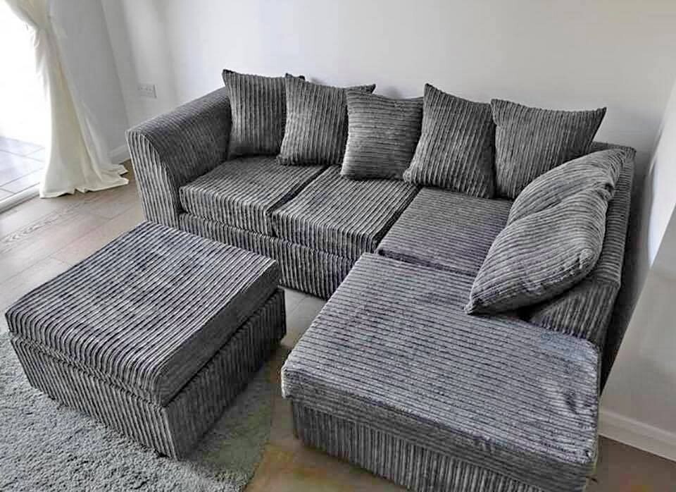 BRAND NEW DYLAN JUMBO CORD CORNER SOFA AVAILABLE IN THREE AND TWO AS WELL in Eynsham