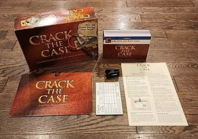 Vintage 1993 Crack The Case COMPLETE Board Game of Mini Mysteries Milton Bradley
