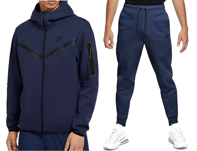 Navy nike tech tracksuit sale