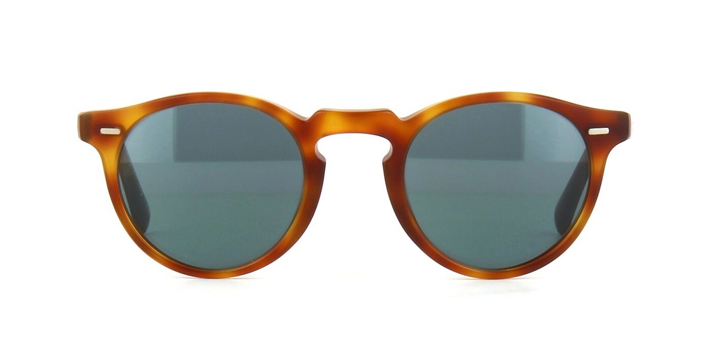 Pre-owned Oliver Peoples Gregory Peck Sun Ov 5217/s Semi-matte Lbr/indigo Sunglasses In Indigo Photochromic